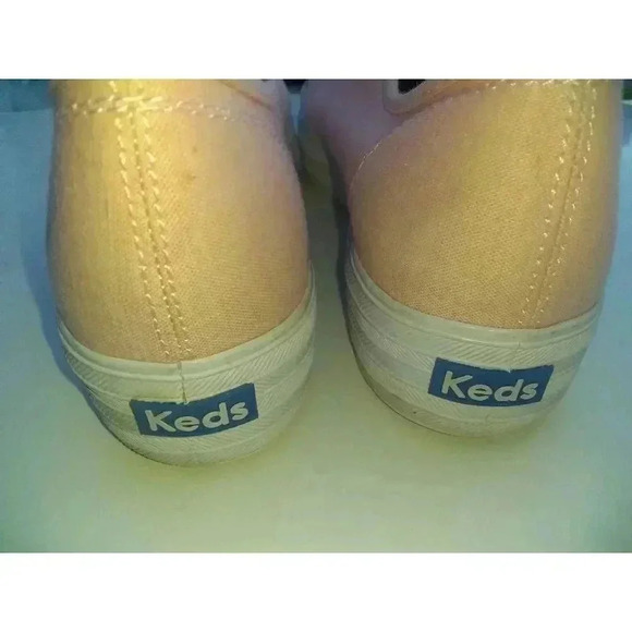 Keds Womens Triple Kick Chambray Sneakers Shoes Pink WF60331 Low Top Lace Up 10 - Picture 3 of 11